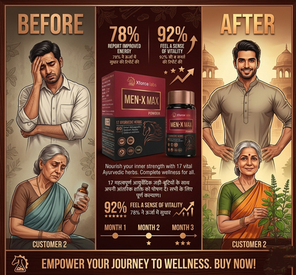XForceLabs® MenXMax (Men's Health Supplements Immunity Booster & Increase testosterone Level)
